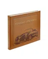 Graphic Image Porsche 70 Years Leather Bound Book In Brown