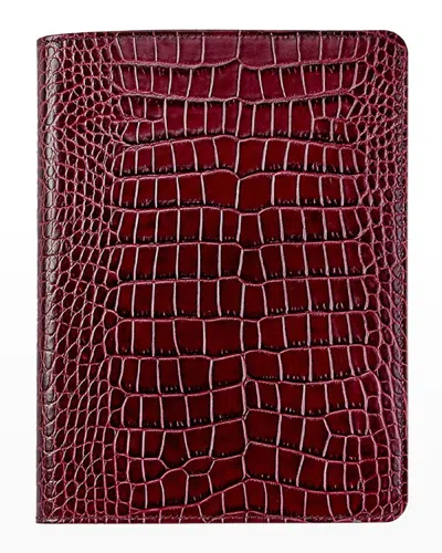 Graphic Image Refillable Journal, 9" In Burgundy