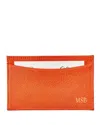 Graphic Image Slim Design Card Case In Orange