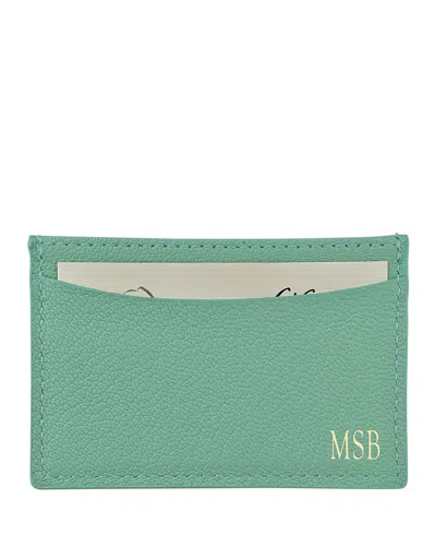 Graphic Image Slim Design Card Case In Robins Egg Blue