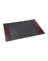 Graphic Image Croc-embossed Leather Desk Blotter In Brown