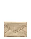 Graphic Image Small Envelope Gold Goatskin