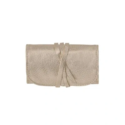 Graphic Image Small Jewelry Roll In Gold