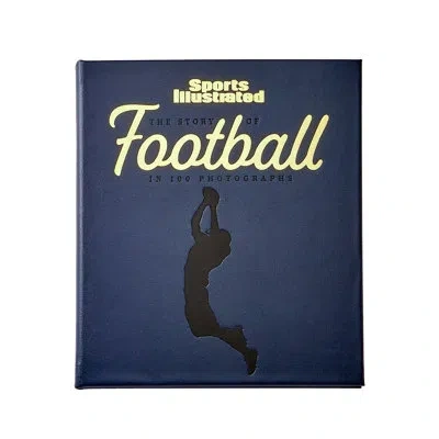 Graphic Image Sports Illustrated The Story Of Football Leather Bound Book In Blue