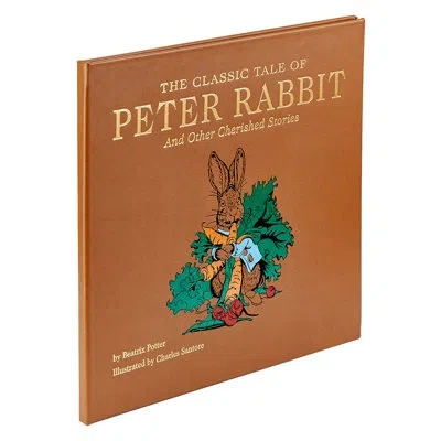Graphic Image The Classic Tale Of Peter Rabbit Leather Bound Children's Book In Brown