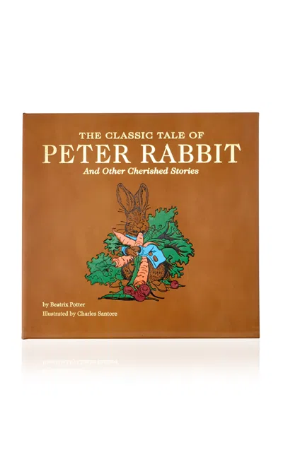 Graphic Image The Classic Tale Of Peter Rabbit Leather Hardcover Book In Brown