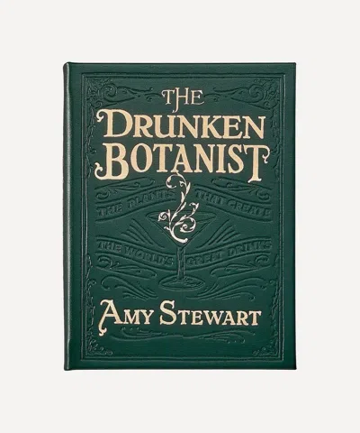 Graphic Image The Drunken Botanist Leather Bound Book In Green