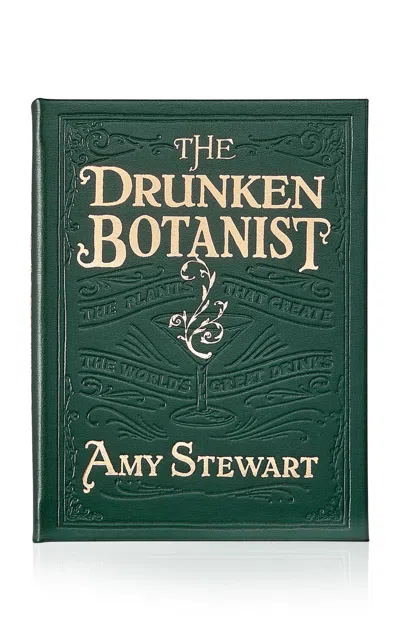 Graphic Image The Drunken Botanist Leather Hardcover Book In Green
