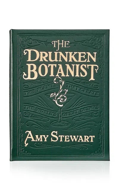 Graphic Image The Drunken Botanist Leather Bound Book In Green
