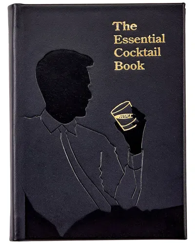 Graphic Image The Essential Cocktail Leather-bound Book In Black