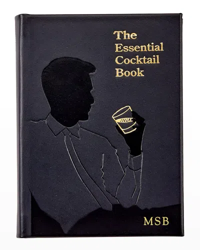 Graphic Image The Essential Cocktail Book, Personalized In Gray