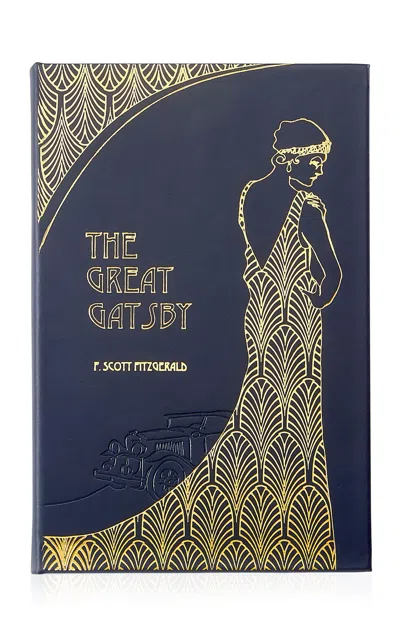 Graphic Image The Great Gatsby Leather Hardcover Book In Blue
