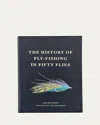 Graphic Image The History Of Fly Fishing In Fifty Flies Leather-bound Book By Ian Whitelaw In Blue