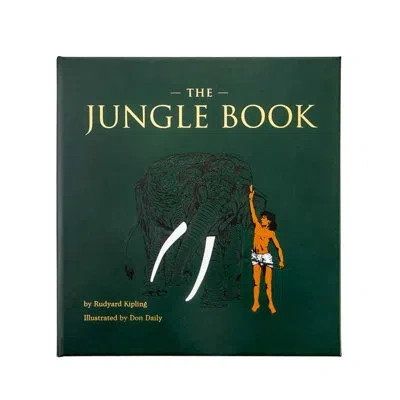 Graphic Image The Jungle Book Leather Bound Children's Book In Green