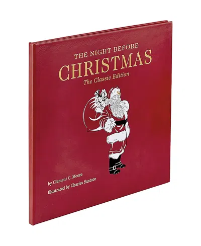 Graphic Image The Night Before Christmas Classic Children's Leather Bound Book In Red