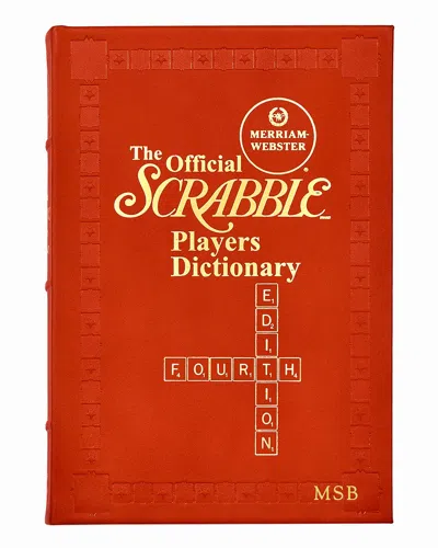 GRAPHIC IMAGE THE OFFICIAL MERRIAM-WEBSTER SCRABBLE PLAYERS DICTIONARY, FOURTH EDITION, PERSONALIZED