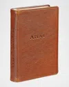 Graphic Image The Traveler's Leather-bound Atlas In Brown