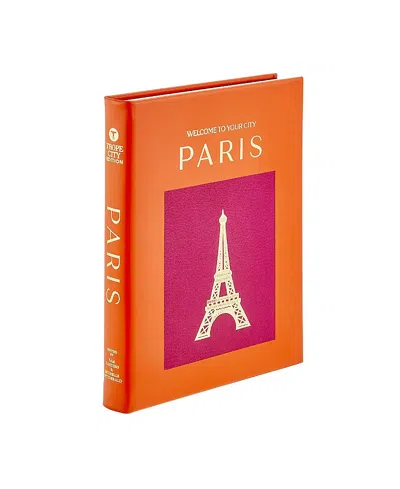 GRAPHIC IMAGE TROPE PARIS LEATHER BOUND BOOK