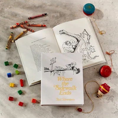 Graphic Image Where The Sidewalk Ends Leather Bound Classic Children's Book