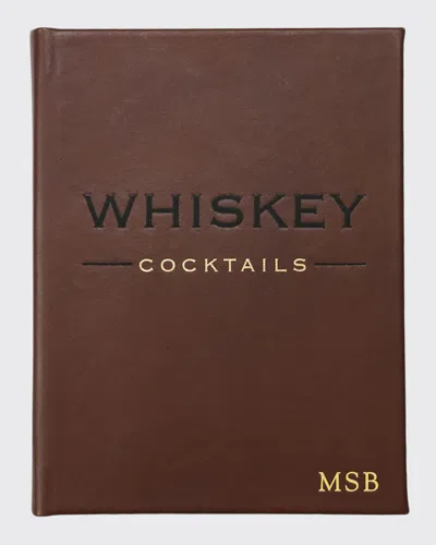 Graphic Image Whiskey Cocktails Book, Personalized In Brown