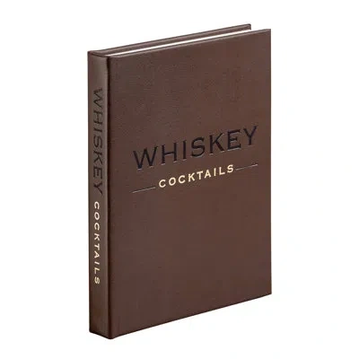 Graphic Image Whiskey Cocktails Leather Bound Book