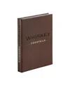 Graphic Image Whiskey Cocktails Leather-bound Book In Brown