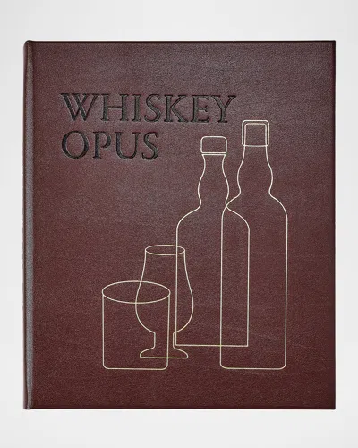 Graphic Image Whiskey Opus: The Definitive Guide To The World & Apos;s Greatest Whiskey Distilleries Leather-bound In Brown
