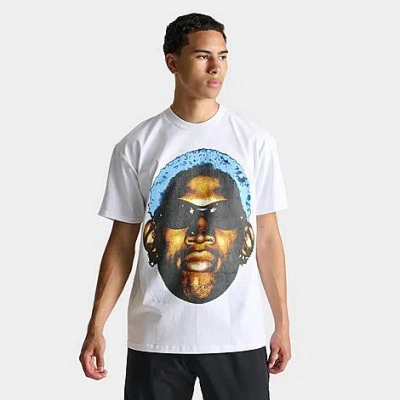 Graphic Tees Dennis Rodman Big Head Graphic T-shirt In White
