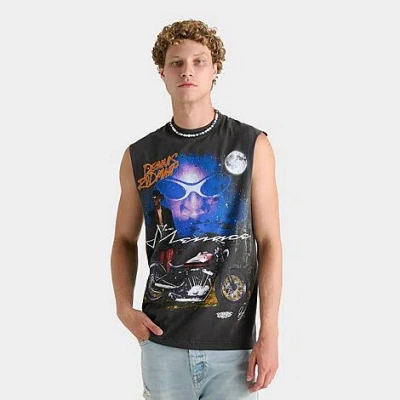 Graphic Tees Dennis Rodman Desert Moon Graphic Sleeveless T-shirt In Black