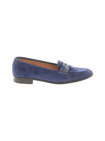 Pre-owned Gravati Flats In Blue