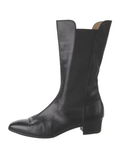 Pre-owned Gravati Leather Boots In Black