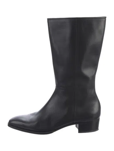 Pre-owned Gravati Leather Boots In Black