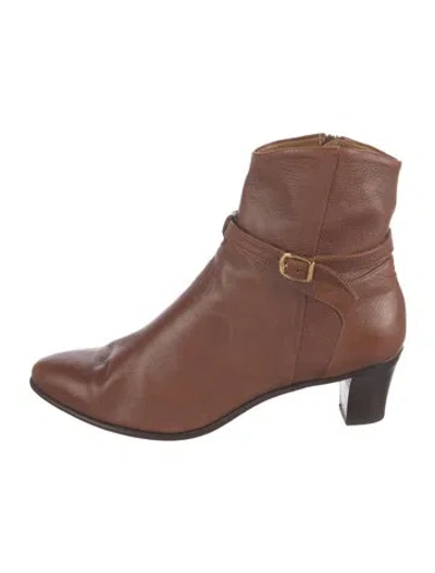 Pre-owned Gravati Leather Boots In Brown