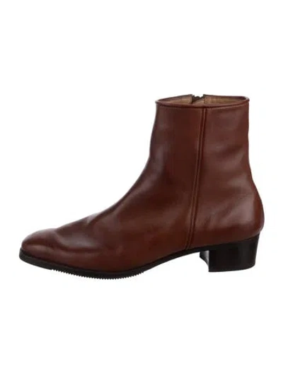 Pre-owned Gravati Leather Boots In Brown