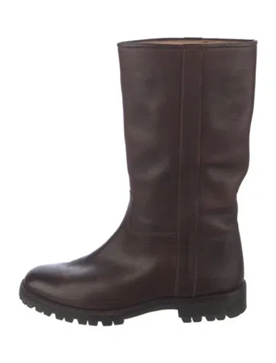 Pre-owned Gravati Leather Boots In Brown