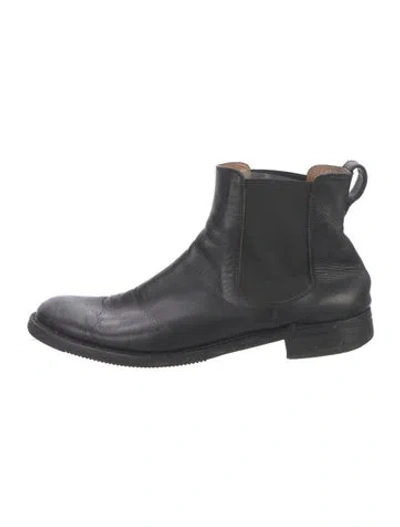 Pre-owned Gravati Leather Chelsea Boots In Black