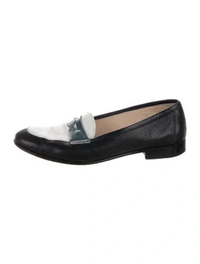 Pre-owned Gravati Leather Loafers In Black