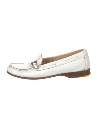 Pre-owned Gravati Leather Loafers In White