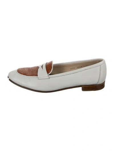 Pre-owned Gravati Leather Loafers In White
