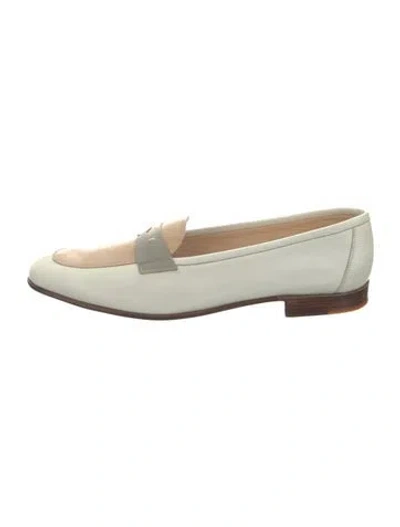 Pre-owned Gravati Leather Loafers In White