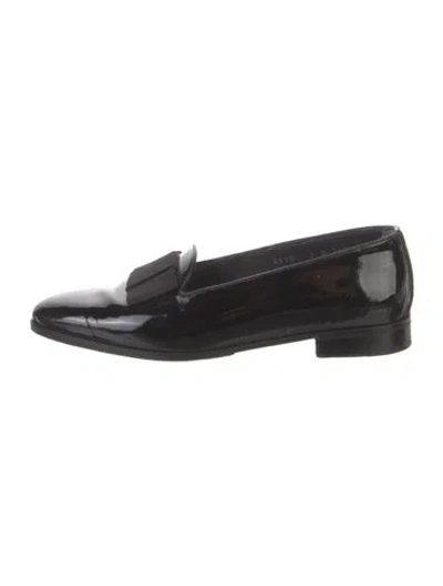 Pre-owned Gravati Patent Leather Loafers In Black