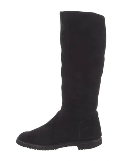 Pre-owned Gravati Suede Boots In Black