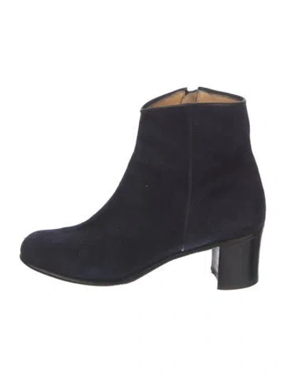 Pre-owned Gravati Suede Boots In Blue