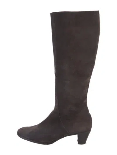 Pre-owned Gravati Suede Boots In Brown