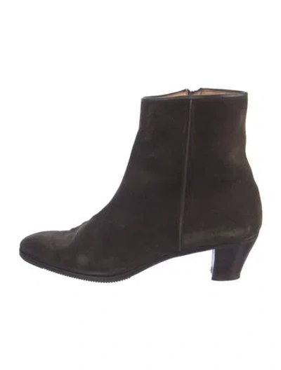 Pre-owned Gravati Suede Boots In Brown/grey
