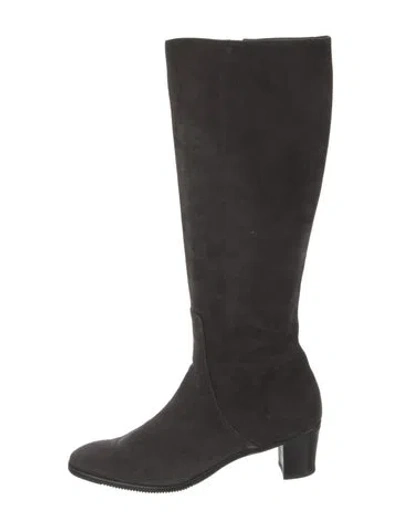 Pre-owned Gravati Suede Boots In Gray