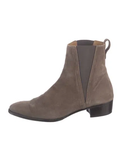 Pre-owned Gravati Suede Chelsea Boots In Brown