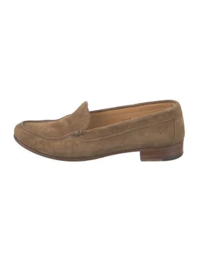 Pre-owned Gravati Suede Loafers In Brown