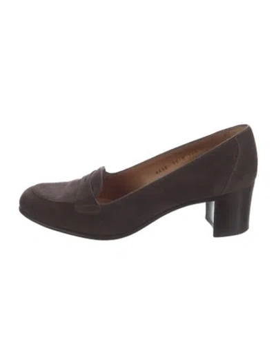 Pre-owned Gravati Suede Pumps In Brown