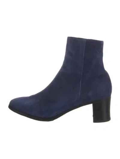Pre-owned Gravati Suede Sock Boots In Blue